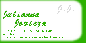 julianna jovicza business card